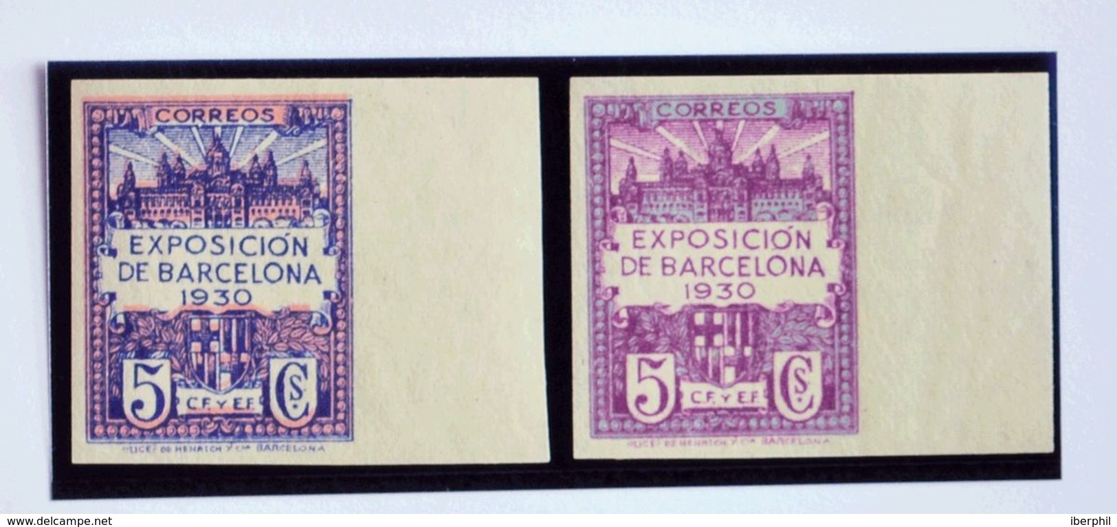 **7/8s. 1930. Serie Completa, Borde De Hoja. SIN DENTAR. MAGNIFICA Y RARA. Edifil 2018: 475 Euros - Other & Unclassified