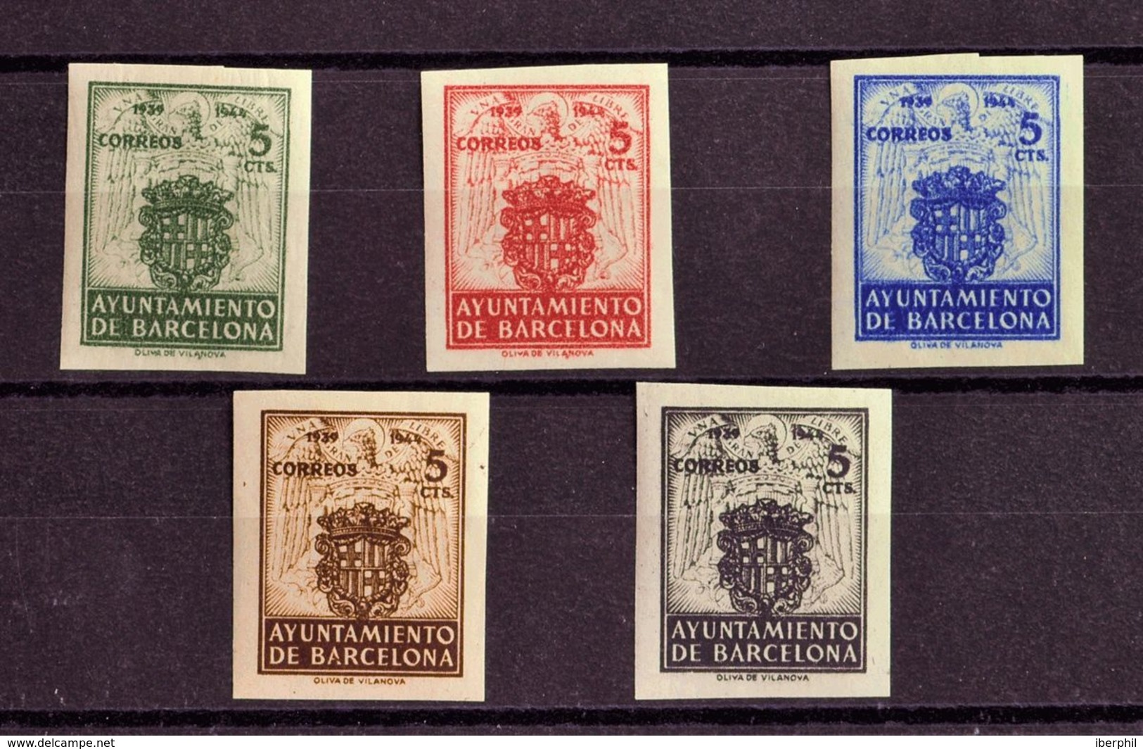 **55/59s. 1944. Serie Completa. SIN DENTAR. MAGNIFICA. Edifil 2019: +69 Euros - Other & Unclassified