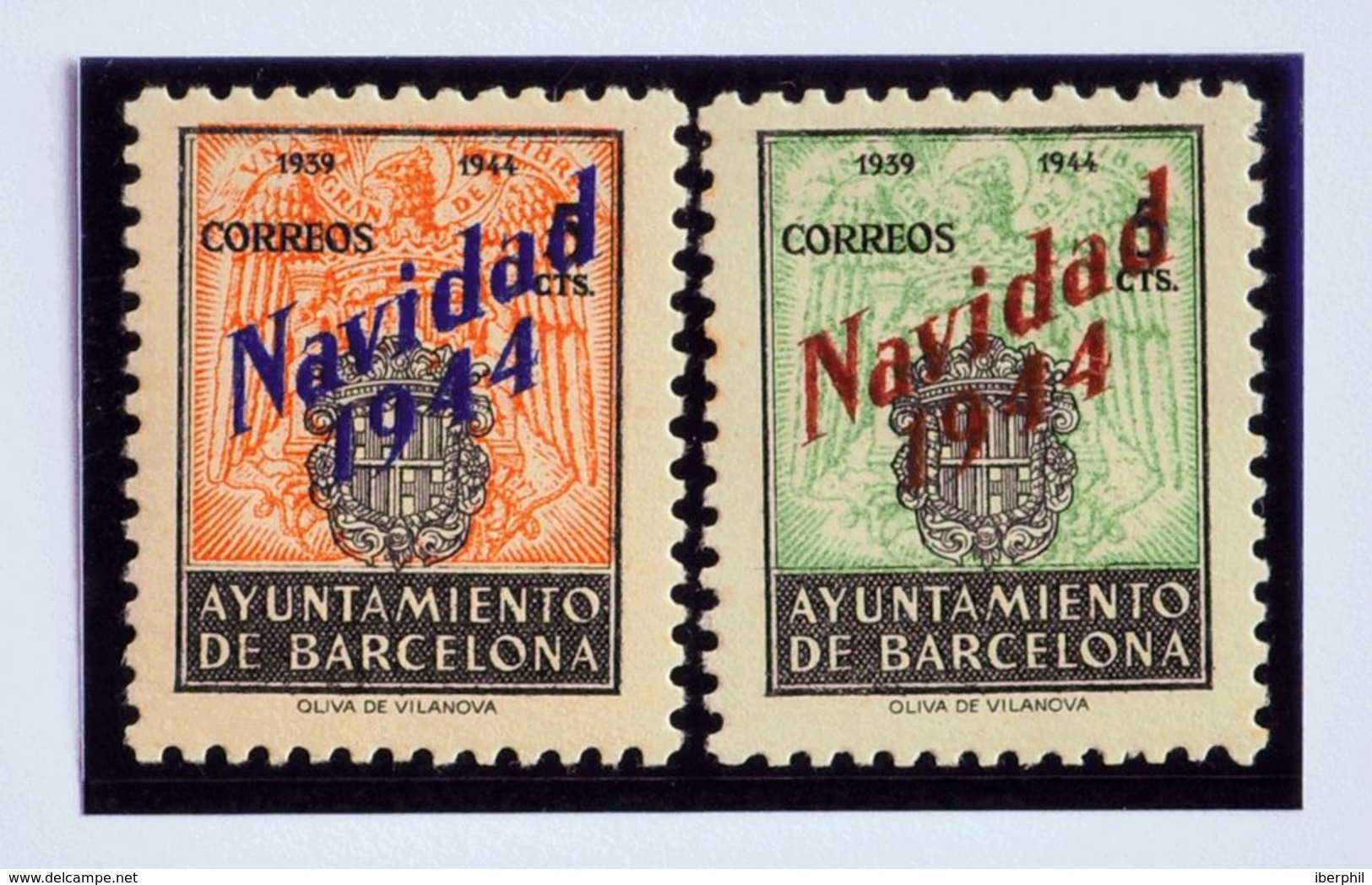 **SHNE25/26. 1944. Serie Completa, Procedente De La Hoja Bloque NO EMITIDA. MAGNIFICA. Edifil 2019: 124 Euros - Other & Unclassified