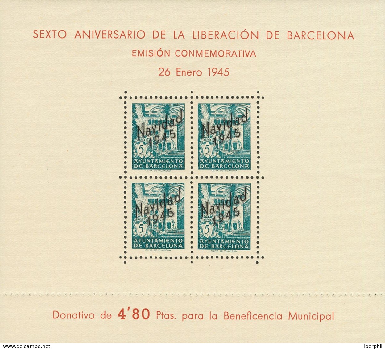 **NE29/30. 1945. Hojas Bloque. NO EMITIDAS. MAGNIFICAS. Edifil 2018: 520 Euros - Other & Unclassified