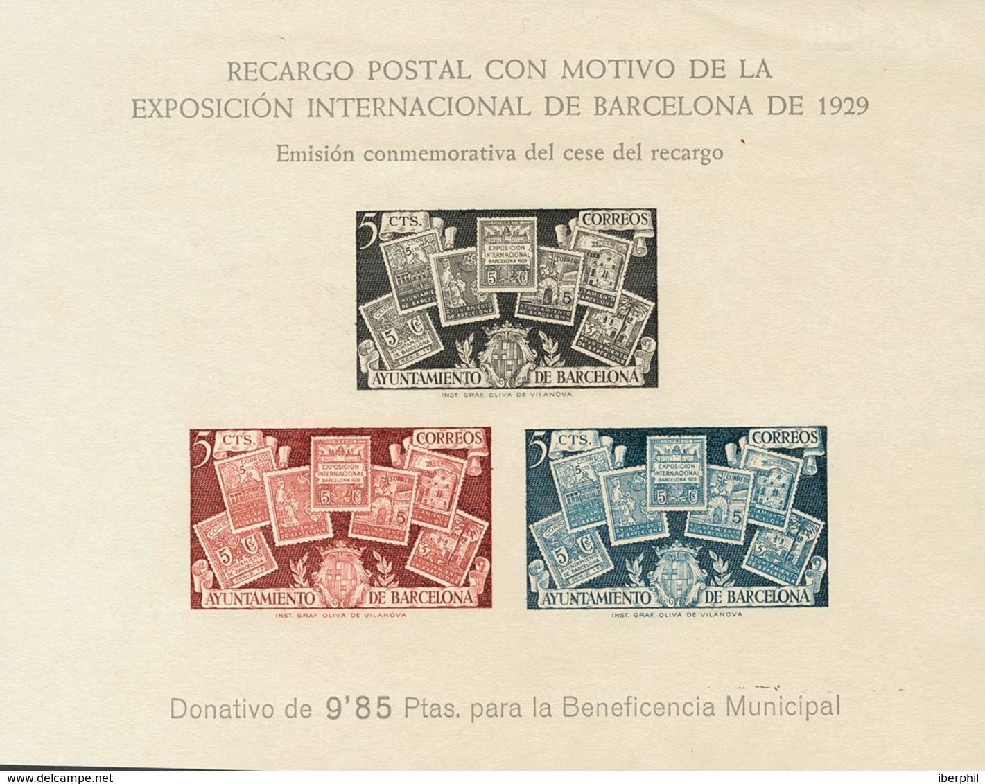 **NE31s. 1945. Hoja Bloque. NO EMITIDA Y SIN DENTAR. MAGNIFICA. Edifil 2019: +150 Euros - Other & Unclassified