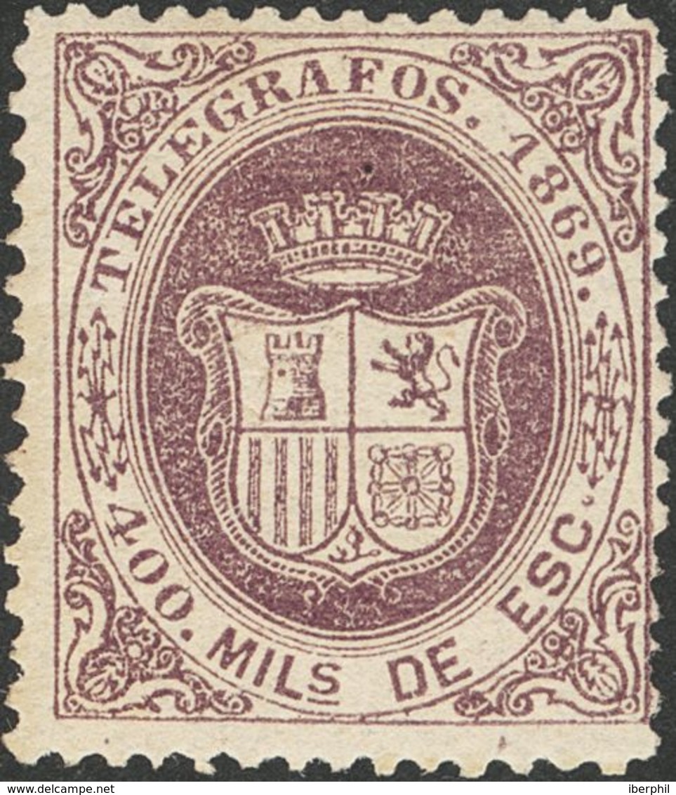 *30. 1869. 400 Mils Violeta. BONITO. Edifil 2019: 240 Euros - Other & Unclassified