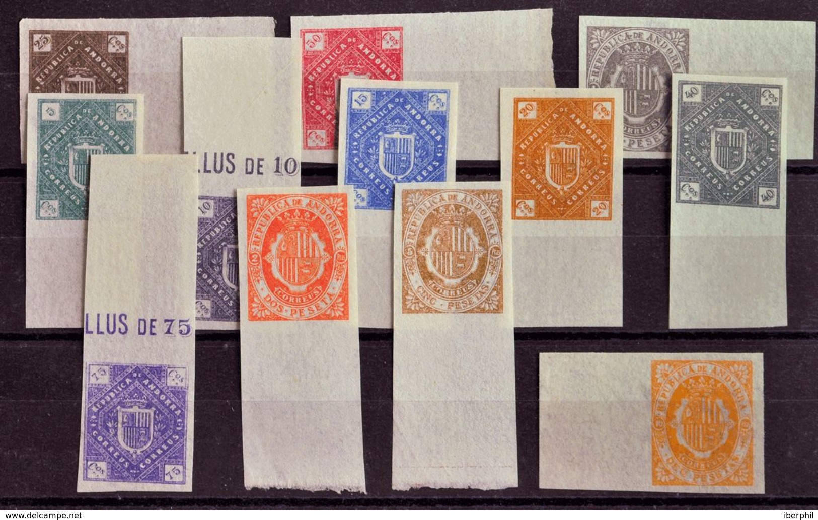 (*)NE1/12. 1896. Serie Completa, Borde De Hoja. NO EMITIDA Y SIN DENTAR. MAGNIFICA. Edifil 2019: 43 Euros - Other & Unclassified