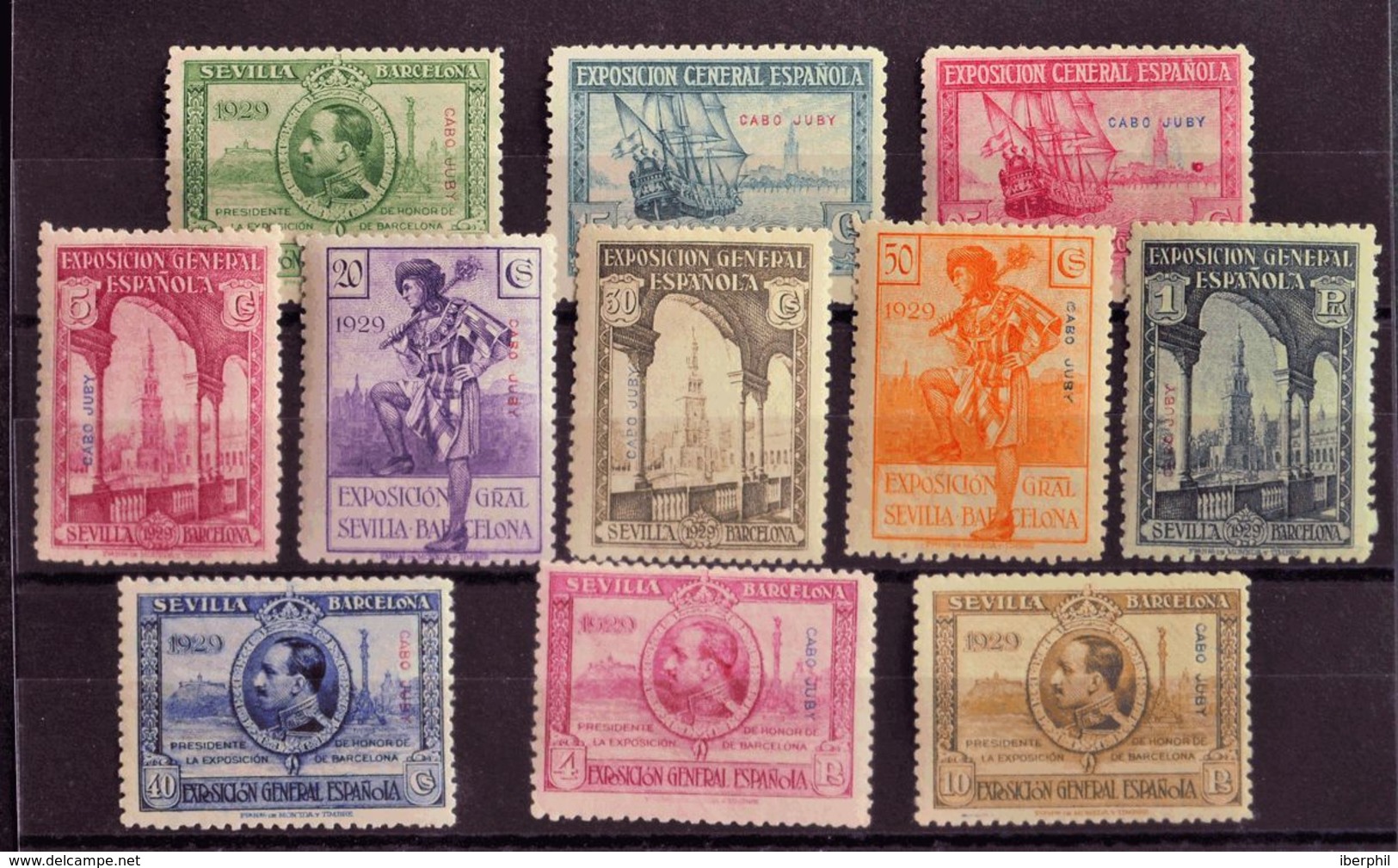 **40/50. 1929. Serie Completa (el 25 Cts Con La Variedad Castillo Regrabado). MAGNIFICA. Edifil 2019: 271 Euros - Other & Unclassified