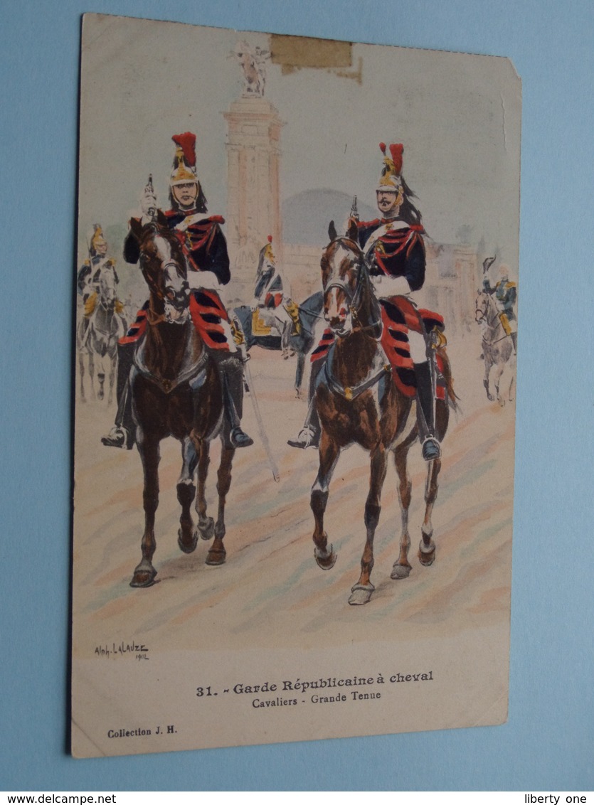 Garde Républicaine à Cheval - Cavaliers..... ( 31 )  ( Collection J H. ) Anno 1912 ( See/voir Photo > VOIR Détail SVP) ! - Uniforms