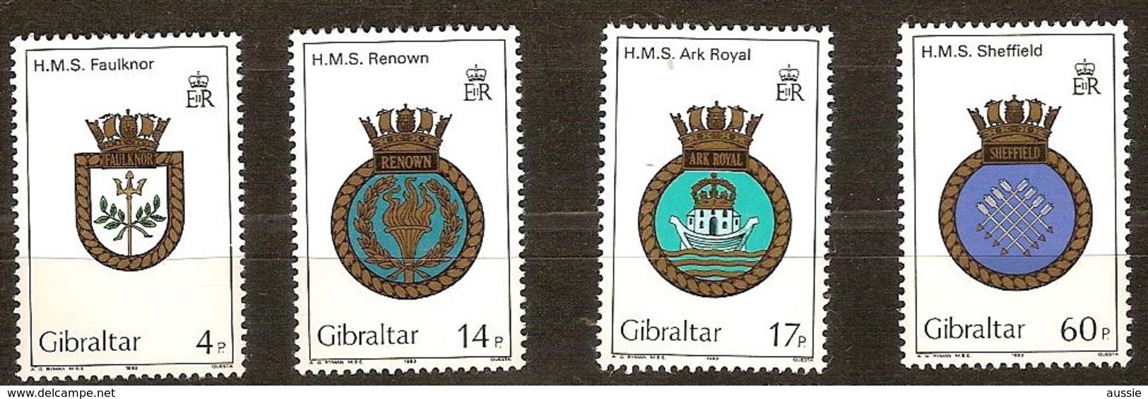 Gibraltar 1983 Yvertn° 473-476 *** MNH  Cote 6,00 Euro Armoiries - Gibraltar