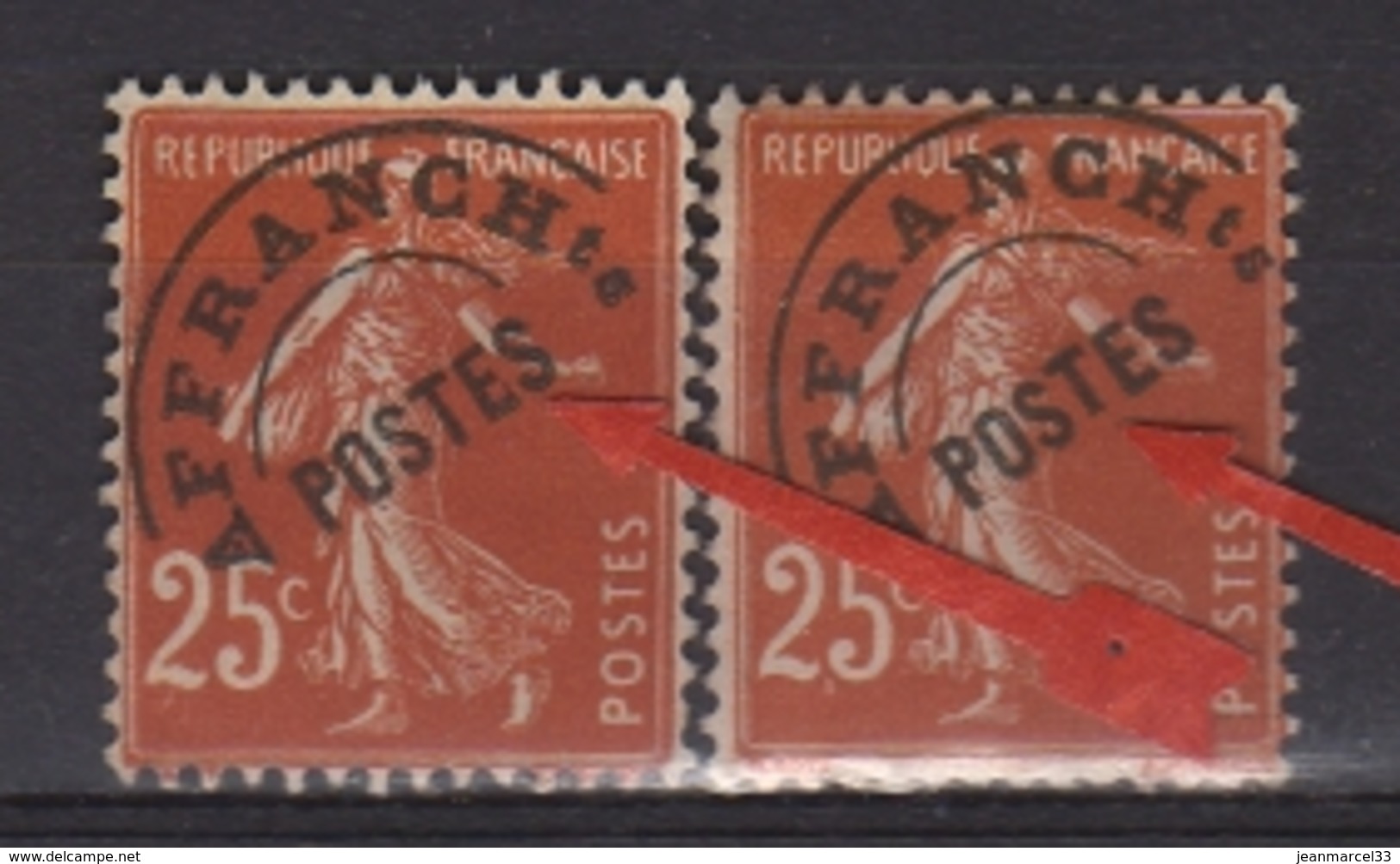 Variété Du N° Aff.57b Et C E De Postes Crocheté Et P De OOSTES Court  Oblitérés - Used Stamps