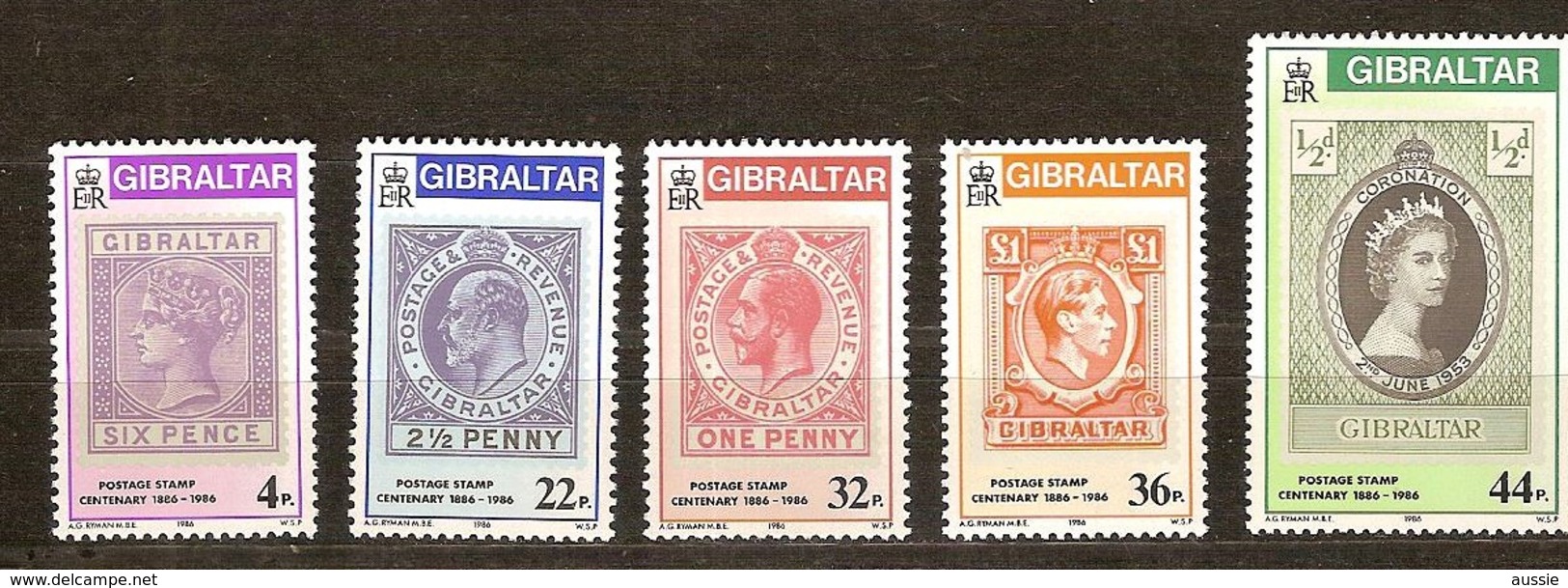 Gibraltar 1986 Yvertn° 515-519 *** MNH  Cote 9,00 Euro - Gibraltar