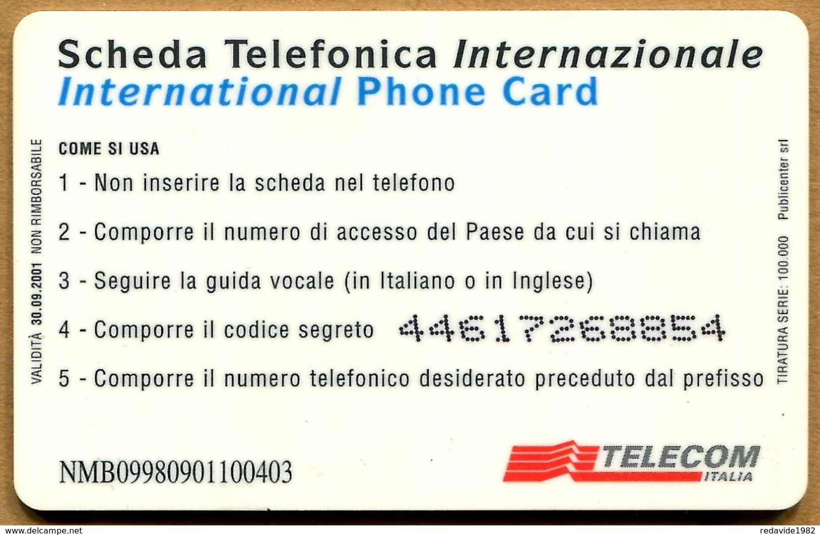 Italy Telecom Internazionali - 6053 - Elefanti (Elephants) NMB - GSM-Kaarten, Aanvulling & Voorafbetaald