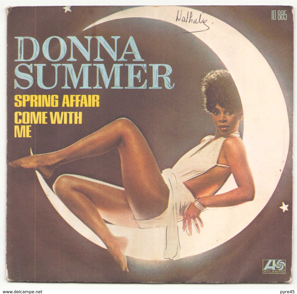 45 TOURS DONNA SUMMER ATLANTIC 10885 SPRING AFFAIR / COME WITH ME - Disco, Pop