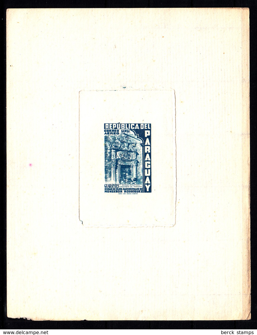 PARAGUAY - CINQUANTENAIRE DE L'ARCHEVËCHE DE L'ASSOMPTION - SACRISTIE DE TRINIDAD - EPREUVE SANS LA VALEUR. - Paraguay