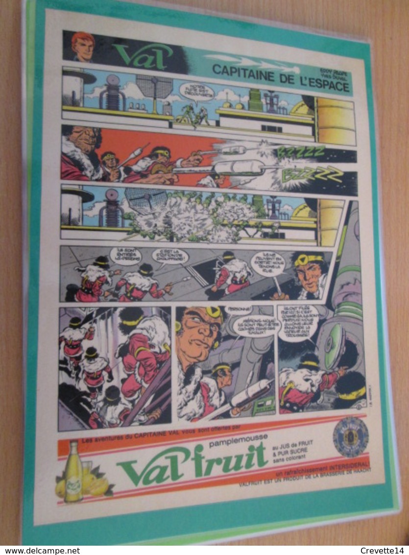 DIV415 : Clipping PUBLICITE BD PUBLICITAIRE EDDY PAAPE VALFRUIT  -  Pour  Collectionneurs ... PUBLICITE  Années 80 - Autres & Non Classés