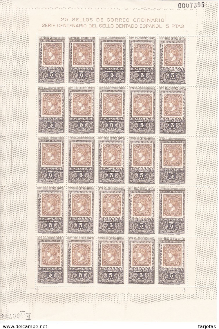 EDIFIL Nº1689-91 COLECCION DE 3 MINIPLIEGOS CENTENARIO PRIMER SELLO CON 25 SELLOS NUEVOS CADA HOJA - Blocs & Hojas