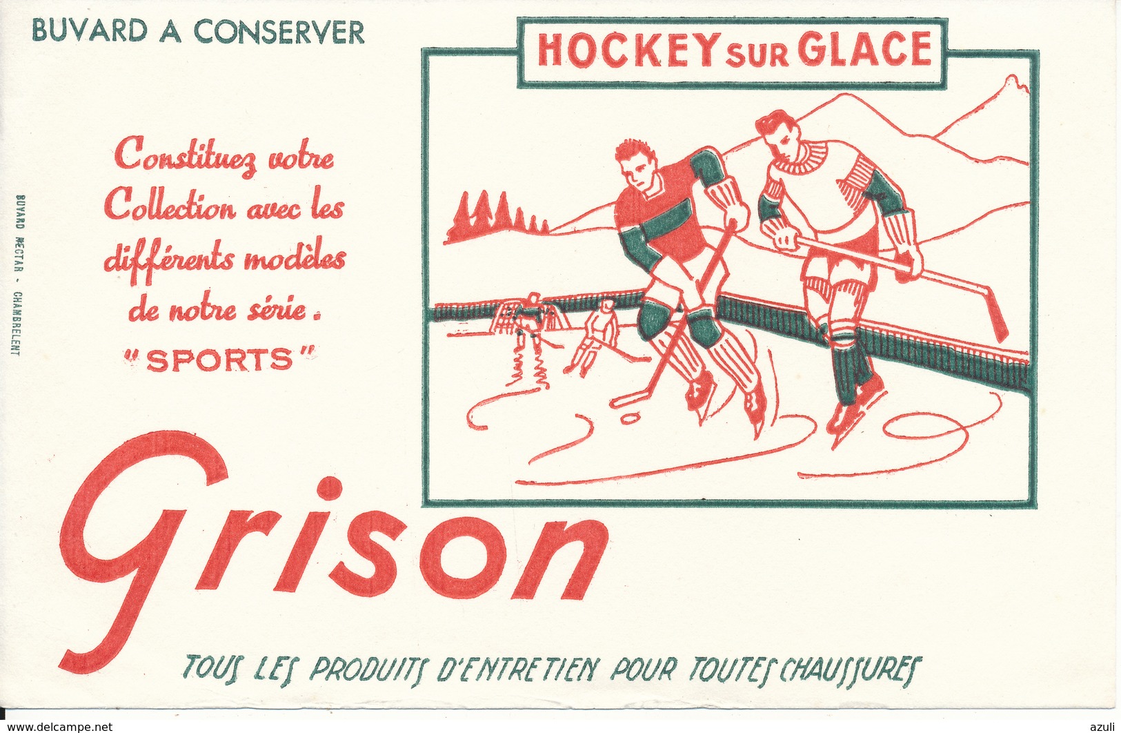 BUVARD - Produits D'Entretien GRISON - Sports, Hockey Sur Glace - Chaussures