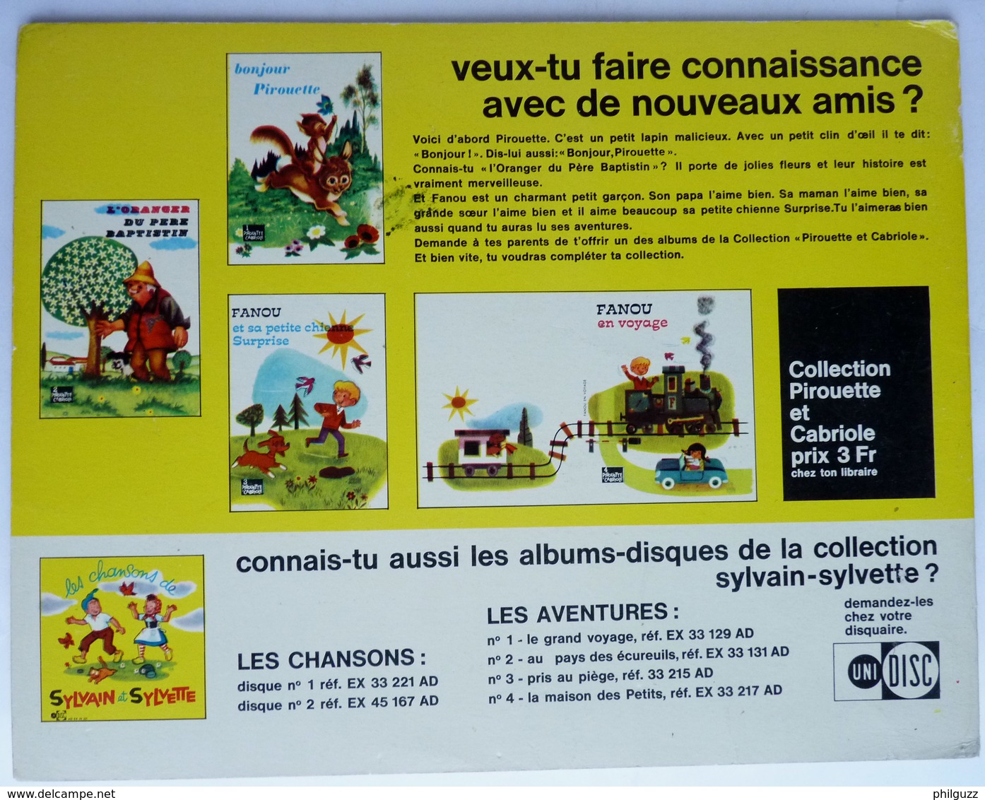 BD SYLVAIN SYLVETTE ALBUMS FLEURETTE N° 70 1964 Le Train Des Bons Enfants Enfantina INCOMPLET - Sylvain Et Sylvette