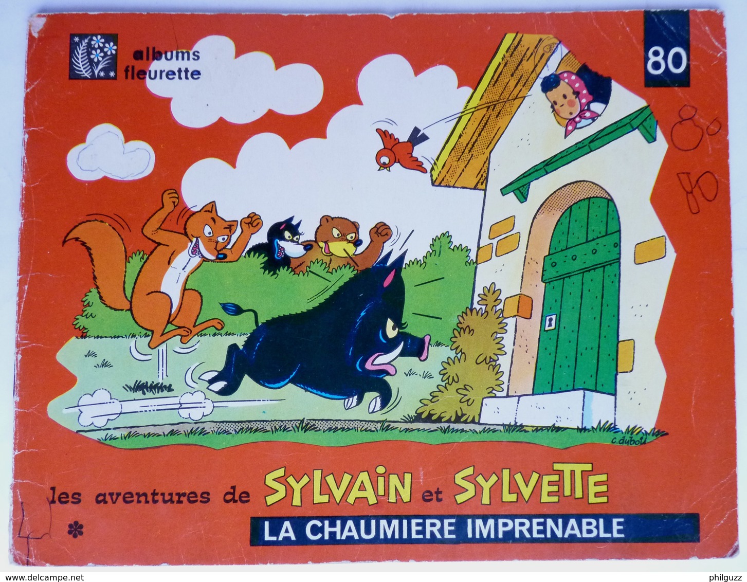 BD SYLVAIN SYLVETTE ALBUMS FLEURETTE N° 80 1966 La Chaumière Imprenable Enfantina - Sylvain Et Sylvette