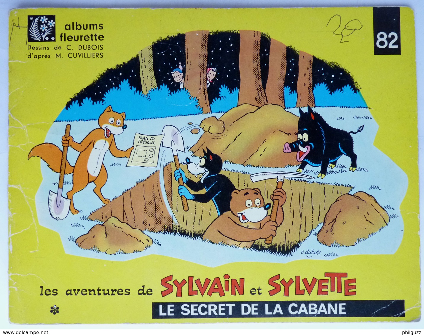 SYLVAIN SYLVETTE ALBUMS FLEURETTE N°82 1966 Le Secret De La Cabane Enfantina - Sylvain Et Sylvette