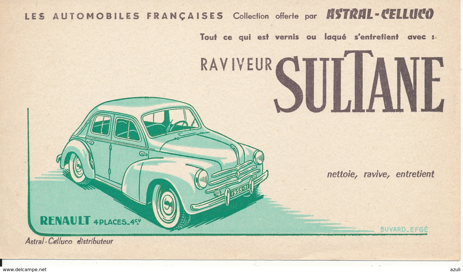 BUVARD - Peinture Raviveur Astral - Renault 4 CV - Peintures