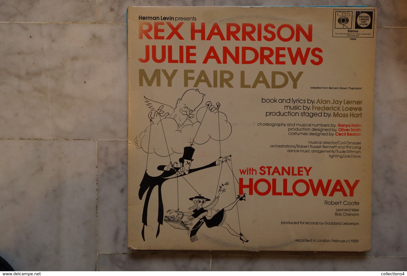 REX HARRISON JULIE ANDREWS MY FAIR LADY LP ANGLAIS DE 1975 - Autres - Musique Anglaise