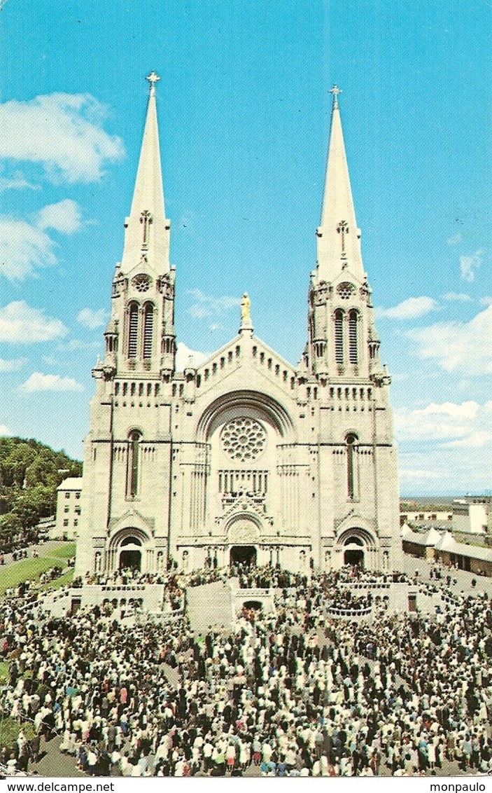 Canada. CPM. Québec. Saint-Anne-de-Beaupré. La Basilique, The Basilica Ste-Anne De Beaupré (animée) - Ste. Anne De Beaupré