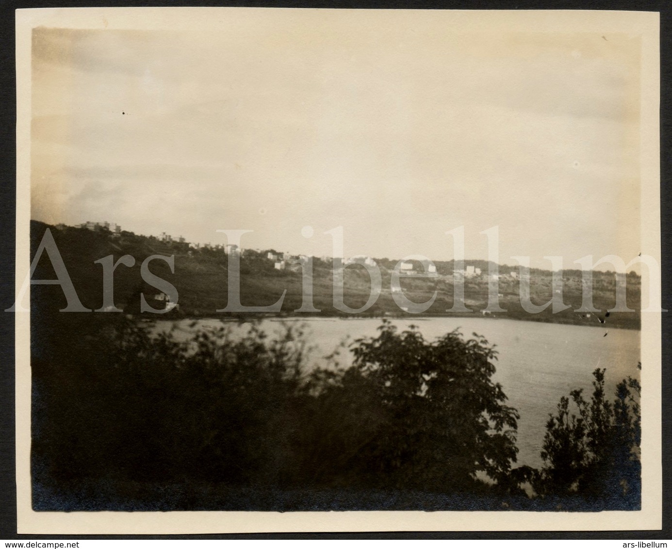 Photo Ancien / Foto / Italy / Lago Albano / Lake Albano / 1925 / Photo Size: 10.60 X 13.20 Cm. - Luoghi