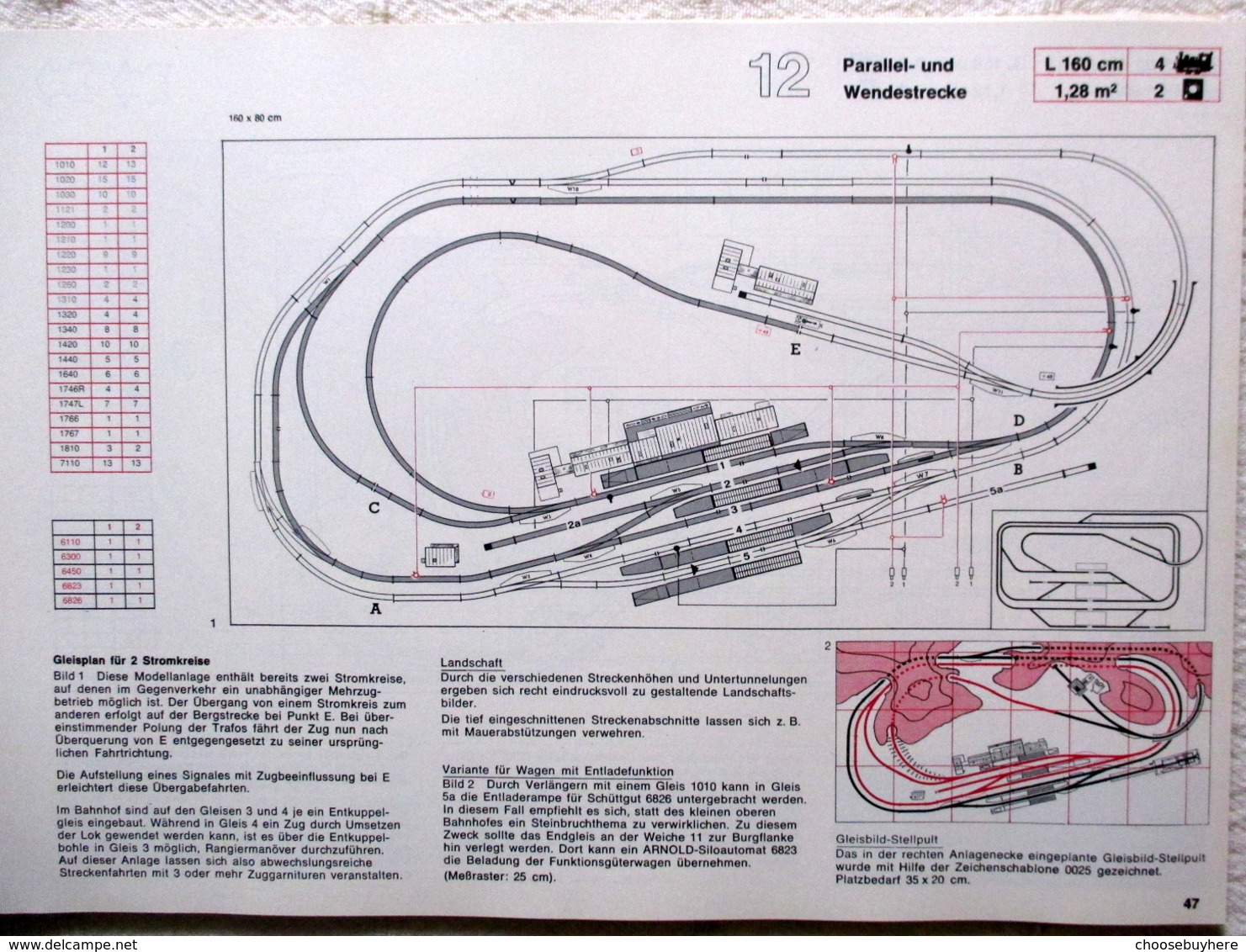 ARNOLD-N Gleisanlagenbuch Band 2 0023 Gleispläne TV Hafenanlage Modellbaukasten - Binari