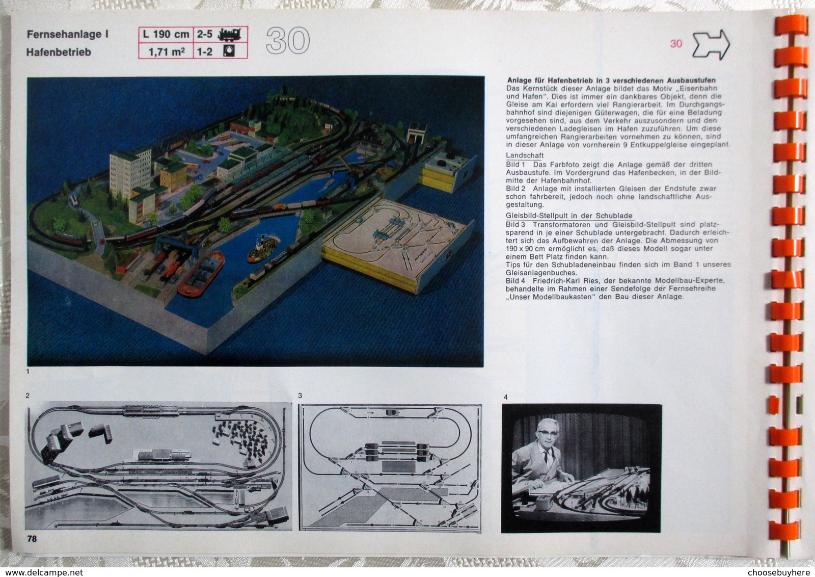 ARNOLD-N Gleisanlagenbuch Band 2 0023 Gleispläne TV Hafenanlage Modellbaukasten - Rails