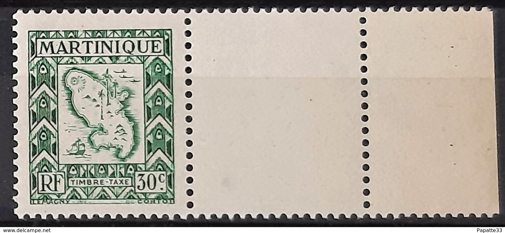 MARTINIQUE TAXE N°28 - 30c Vert - Neuf Sans Charnière / MNH - Timbres-taxe