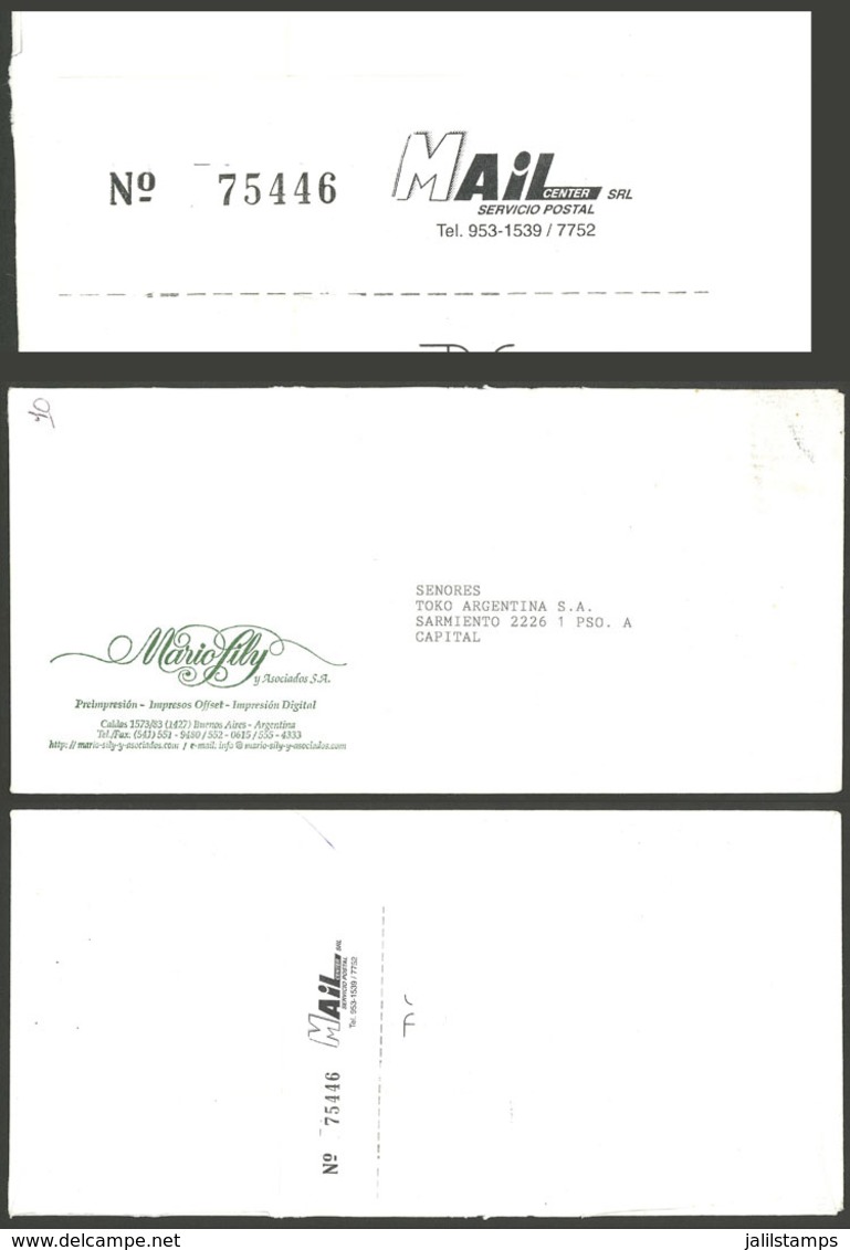 ARGENTINA: MAIL CENTER: Used Cover With Marks Of This Post, VF Quality - Andere & Zonder Classificatie