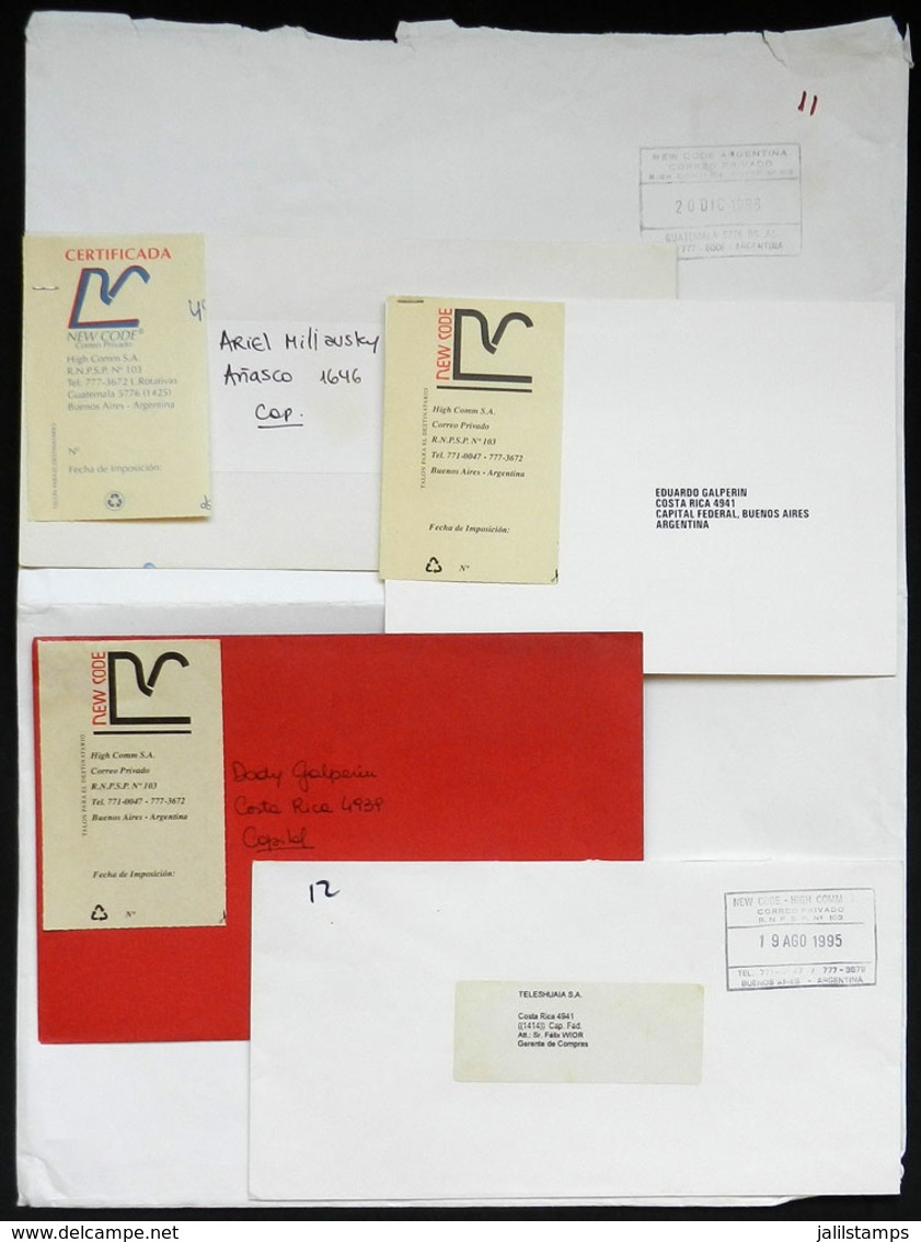 ARGENTINA: NEW CODE: 5 Covers Used Between Circa 1995 And 1996 With Marks Of This Post, VF Quality - Andere & Zonder Classificatie