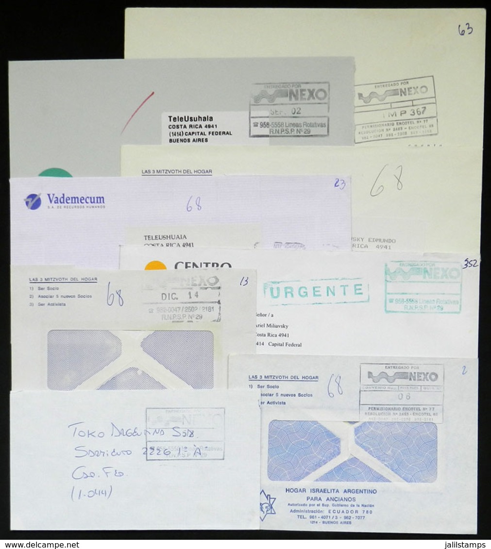 ARGENTINA: NEXO: 8 Used Covers With Marks Of This Post, VF General Quality - Autres & Non Classés