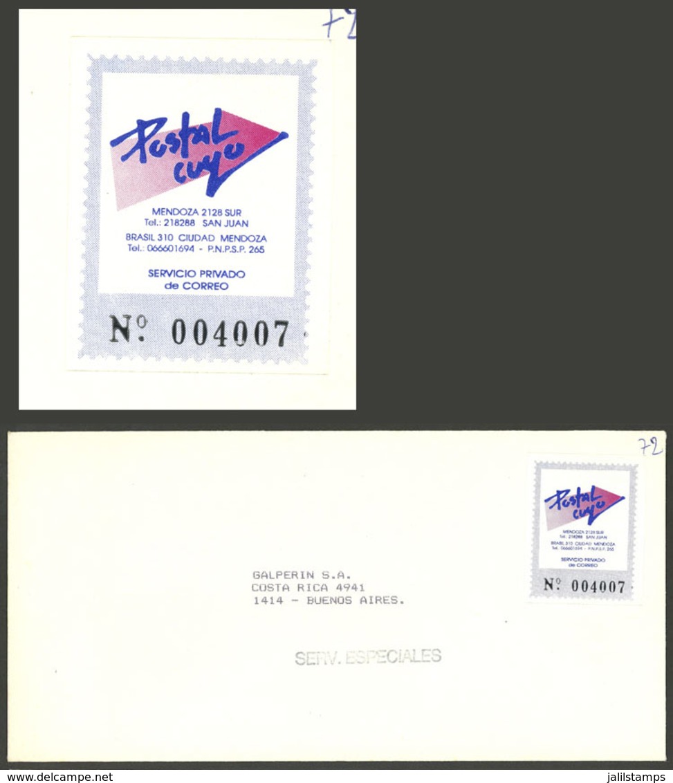 ARGENTINA: POSTAL CUYO: Used Cover With Marks Of This Post, VF Quality - Andere & Zonder Classificatie