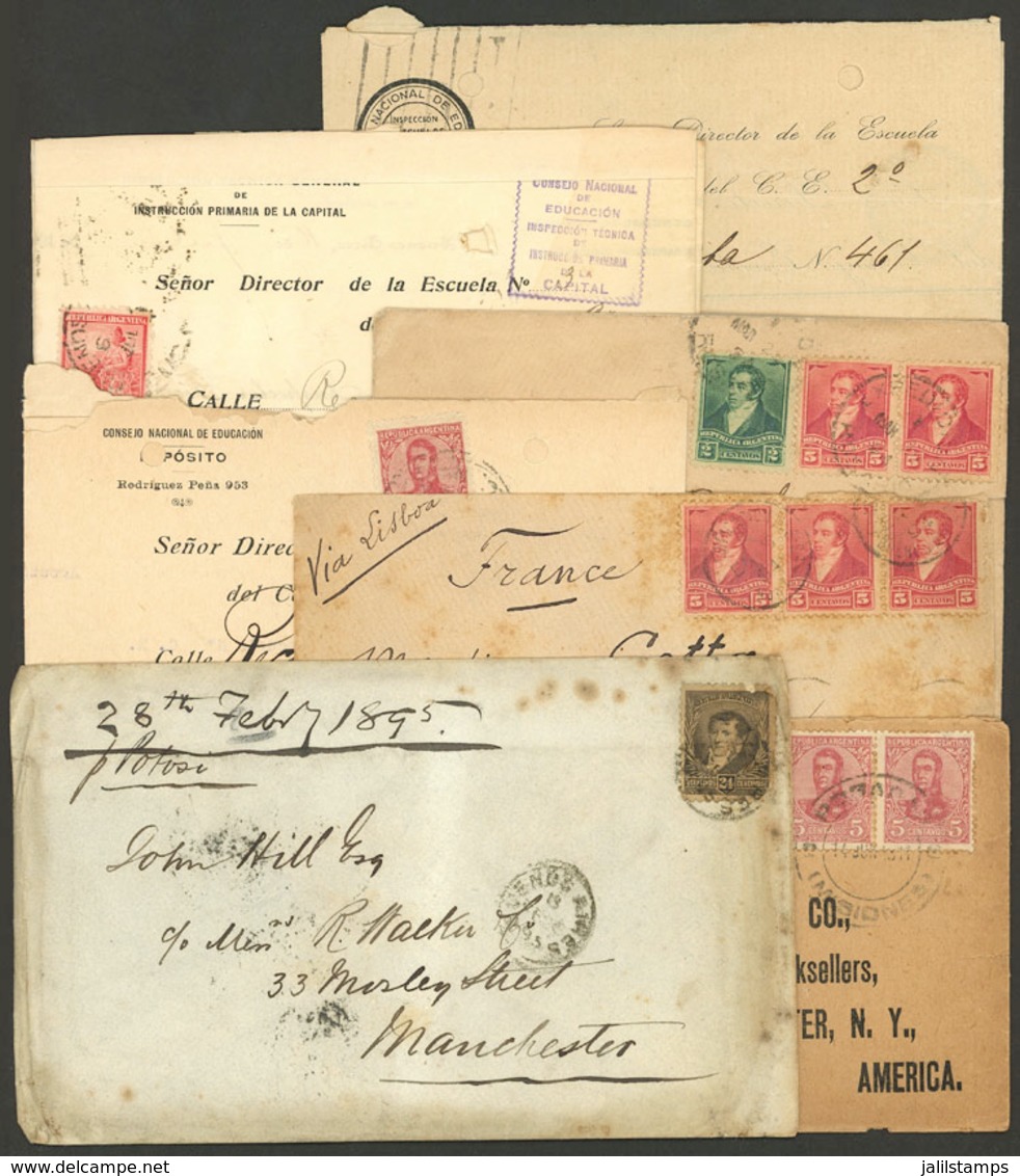 ARGENTINA: 7 Covers Used Between 1894 And 1911 - Brieven En Documenten