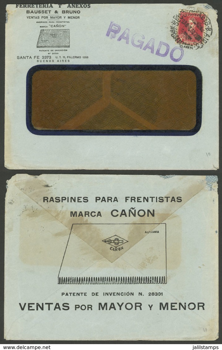ARGENTINA: Advertising Cover Used In Buenos Aires On 13/DE/1930, VF Quality - Brieven En Documenten