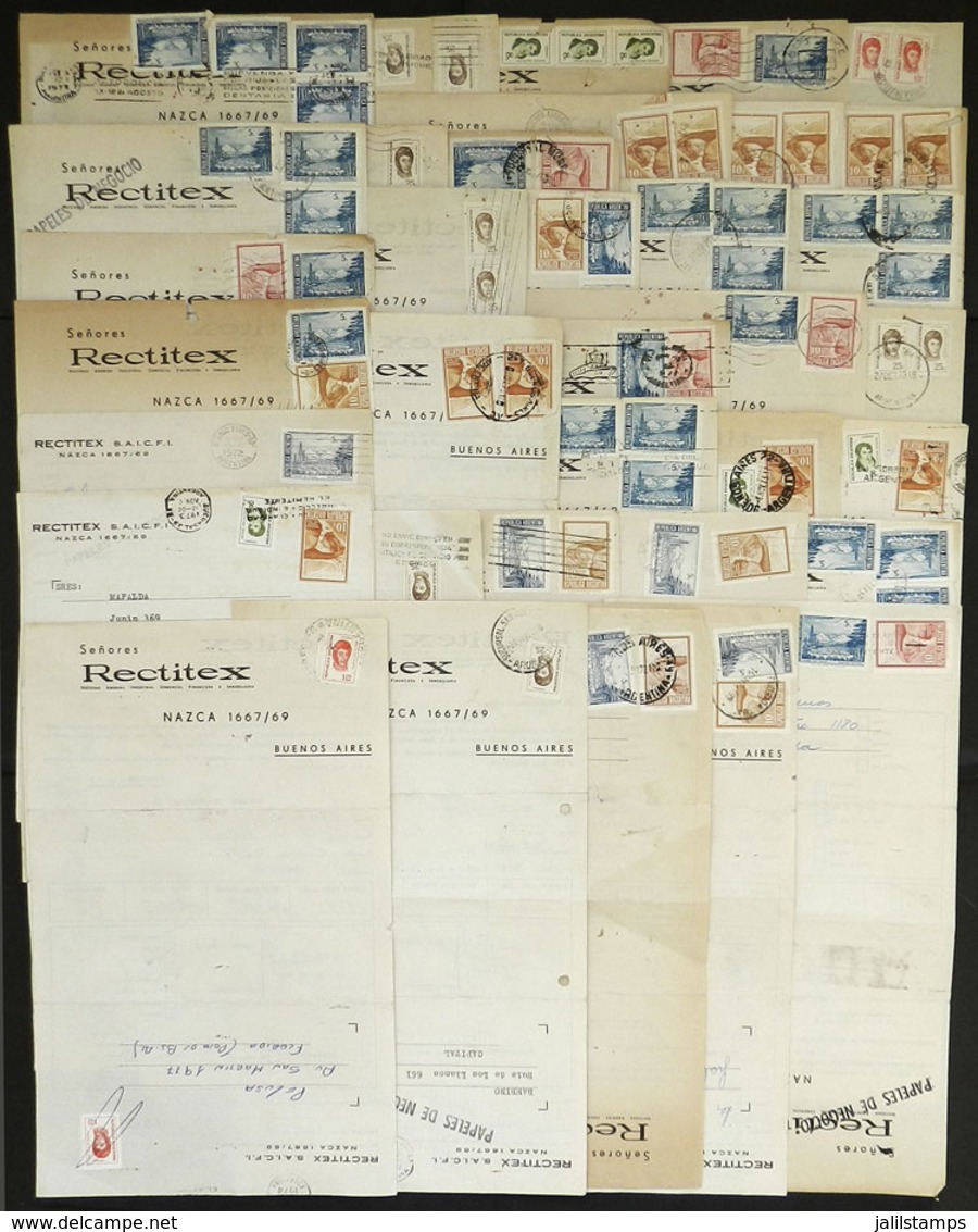 ARGENTINA: RATE FOR COMMERCIAL PAPERS: 36 Requests For Information Mailed Between 1971 And 1975 - Collections, Lots & Séries