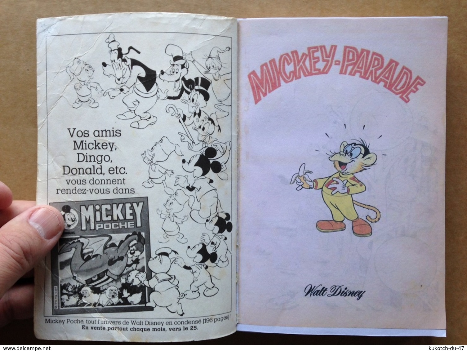 Disney - Mickey Parade - Année 1983 - N°45 (avec Grand Défaut D'usure) - Mickey Parade