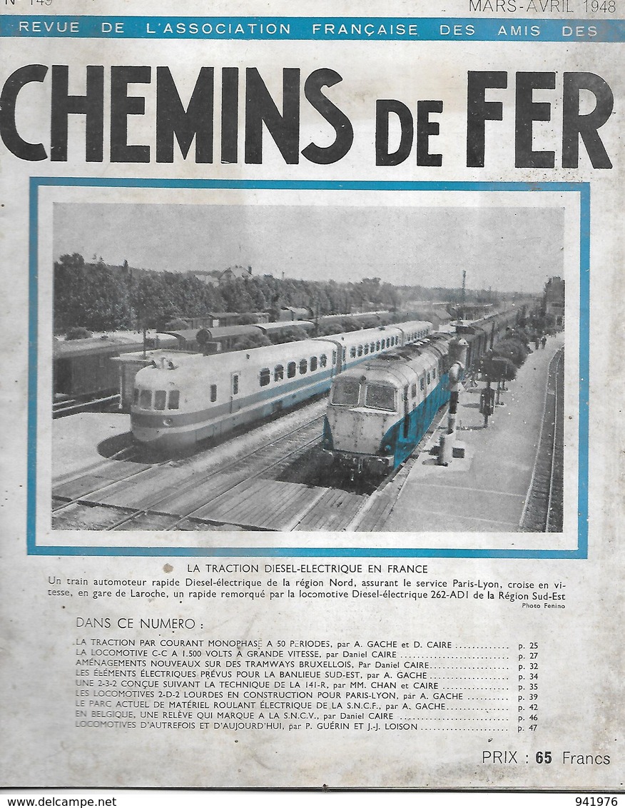 Association Des Amis Du Chemin De Fer 1948 - 1900 - 1949