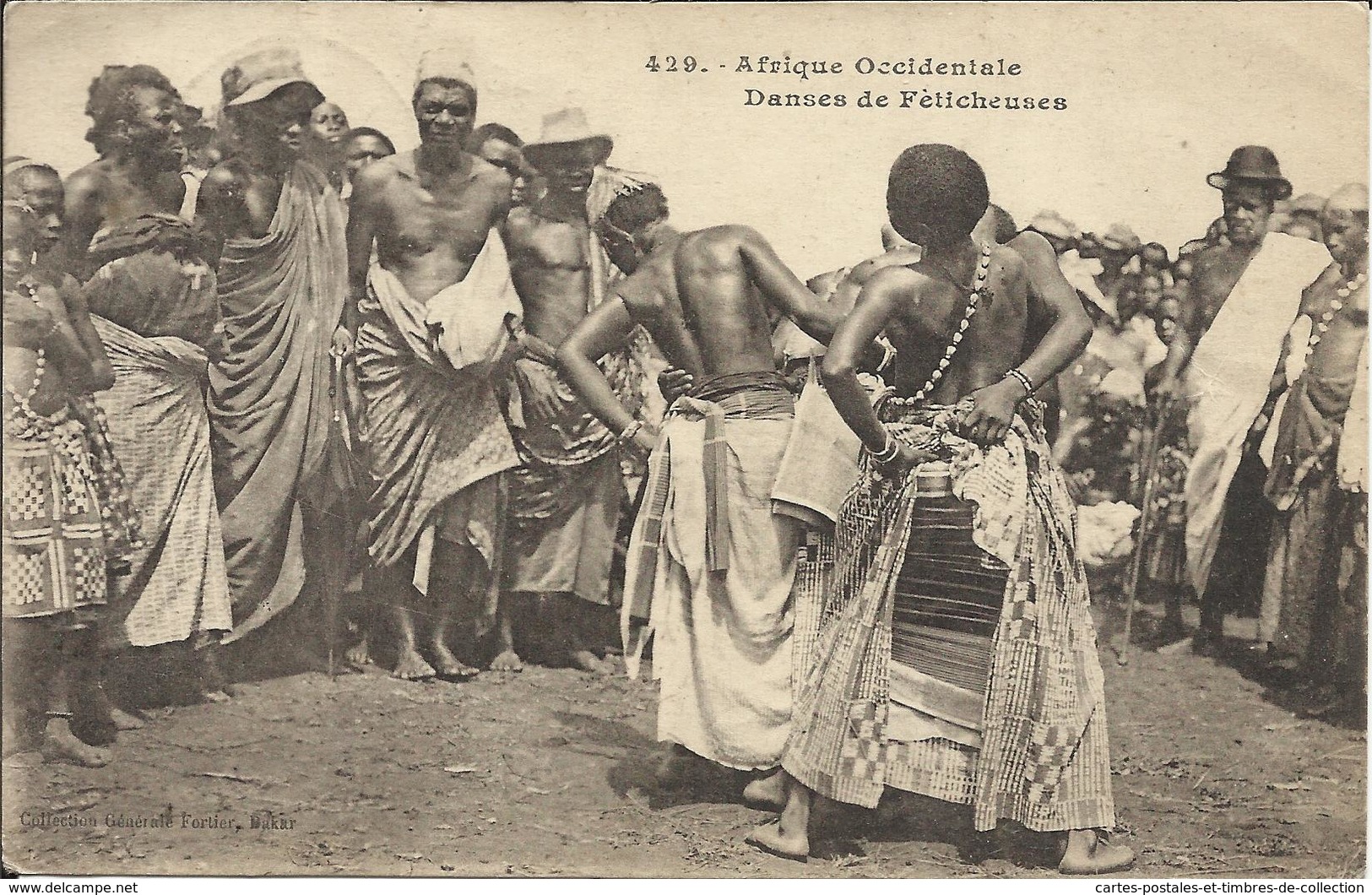 Afrique Occidentale , Danseuses De Féticheuses , 1923 , CPA ANIMEE - Sénégal