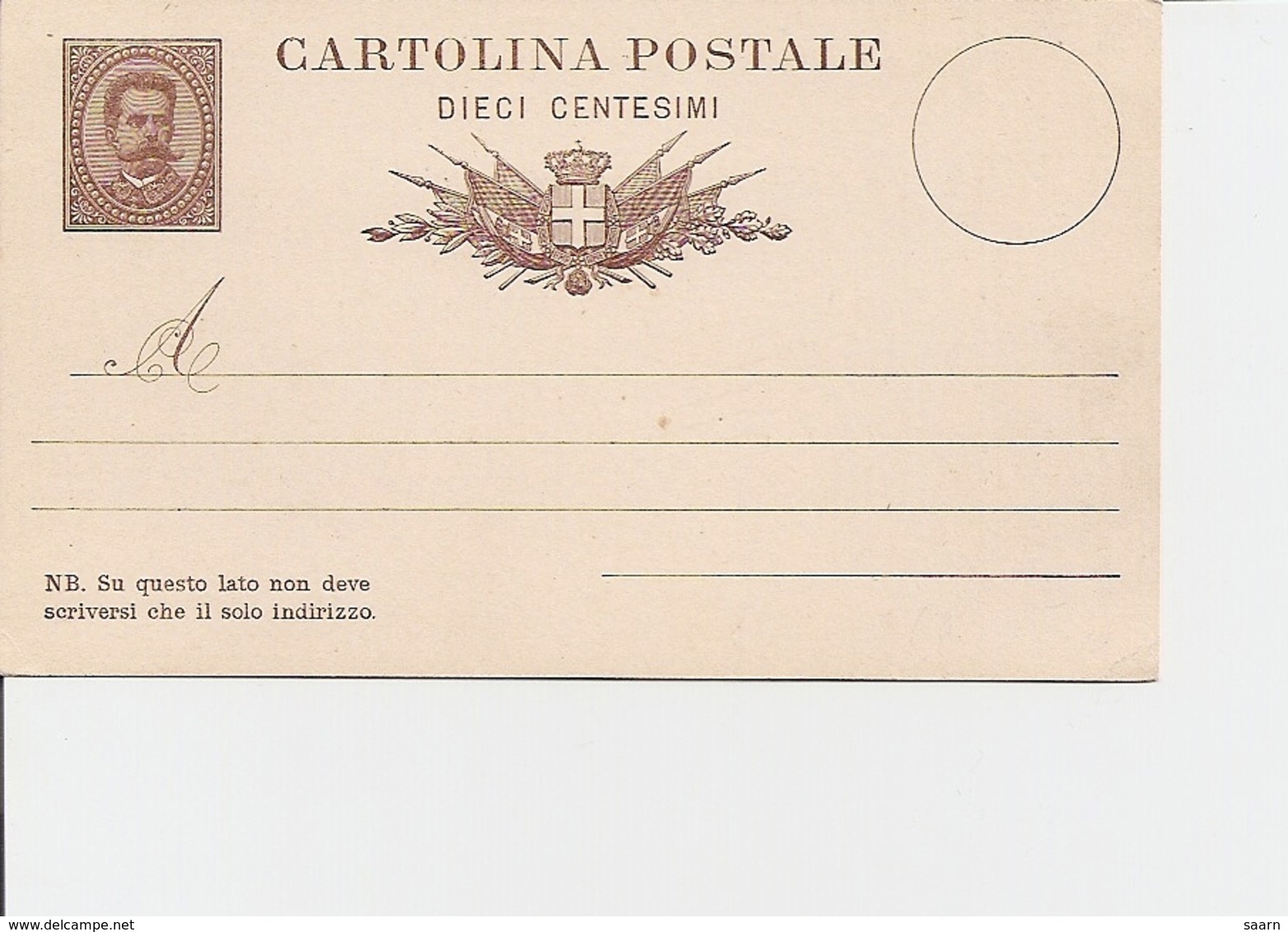 Italien P 6 ** - 10 Cmi Umberto - Stamped Stationery