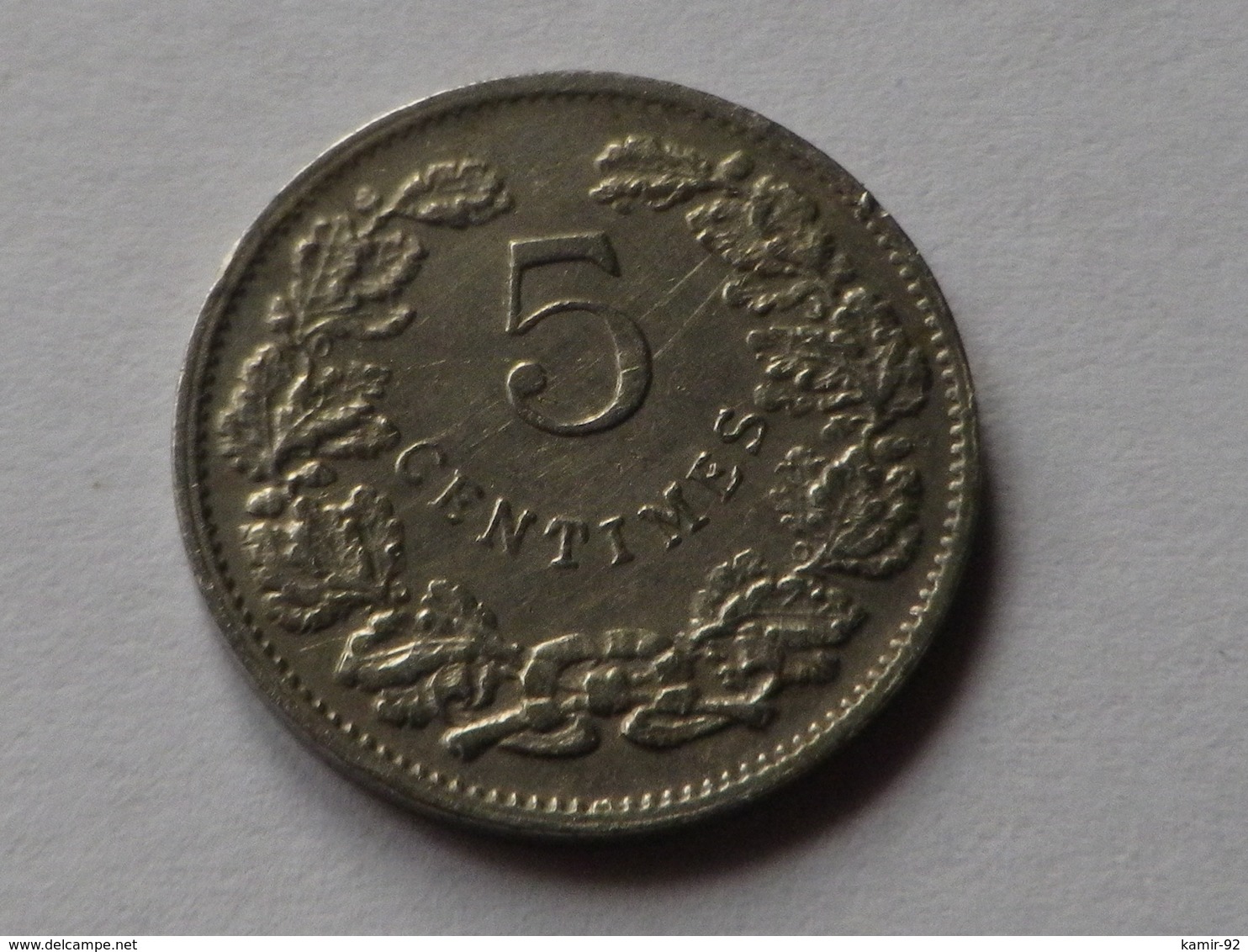 Luxembourg   5 Centimes 1908 Km#26 Cupronickel TTB  Guillaume IV - Luxembourg