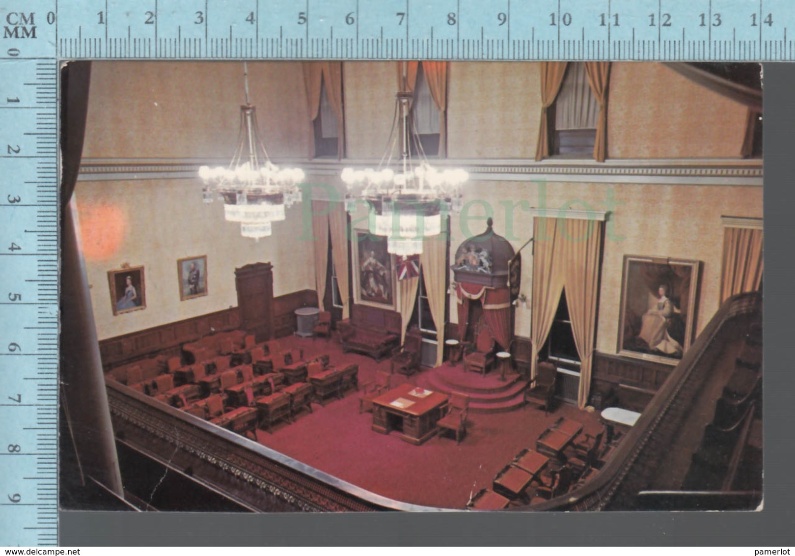 CPM - Canada New Brunswick - Inside Fredericton Legislative Building  , Used In 1978, + Stamp , Flame: Sail Boat - Autres & Non Classés