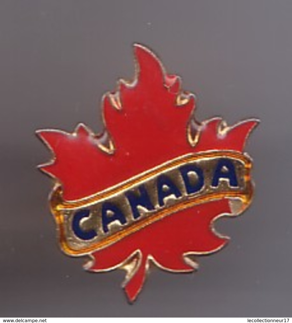 Pin's Canada La Feuille D érable Rouge Réf 1663 - Villes