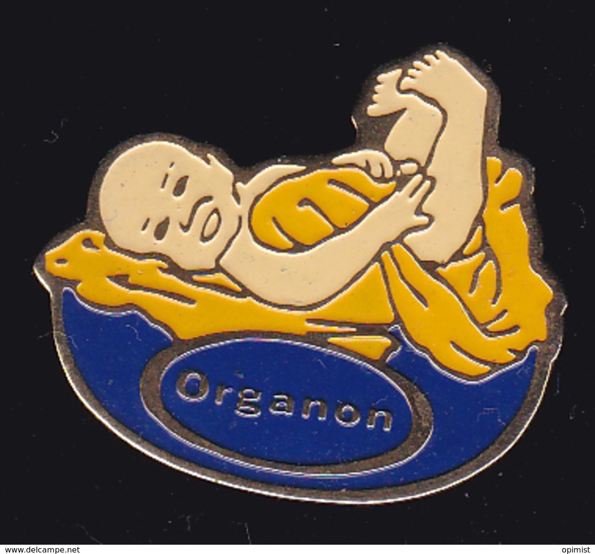 54884. Pin's.Organon Est Une Industrie Pharmaceutique.bébé. .. - Medical