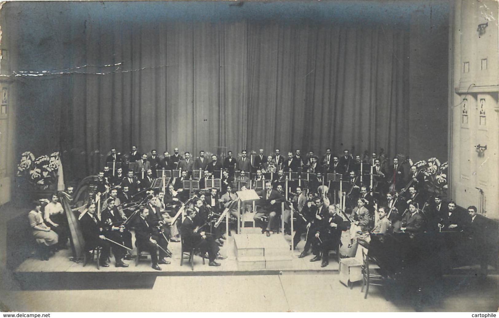 Belgique - Gent - Carte Photo D'un Orchestre De Musique Classique écrite Par Un Des Musiciens Artistes à Mr Ruyssen Rare - Gent