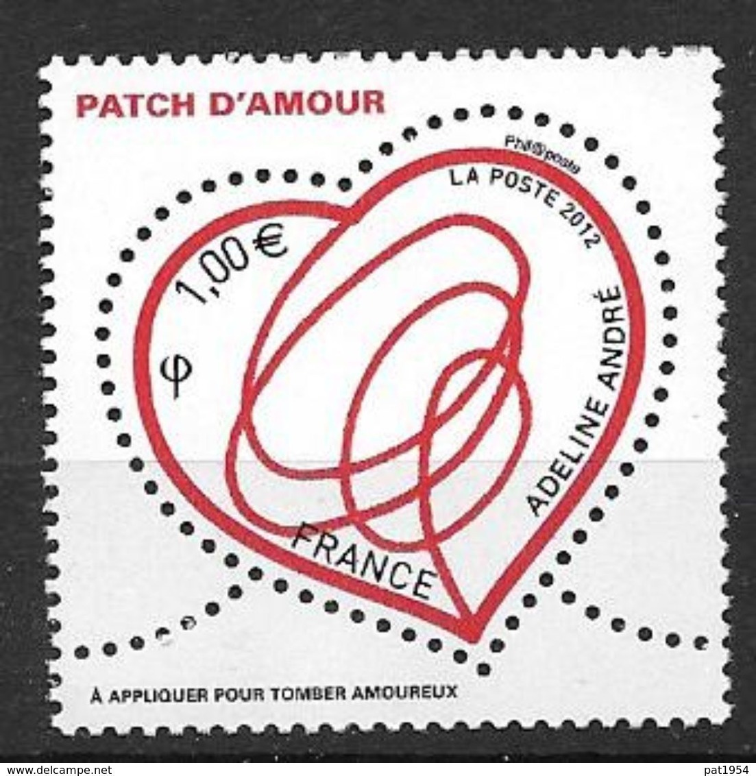 France 2012 N° 4632 Neuf St Valentin Adeline André à La Faciale - Unused Stamps