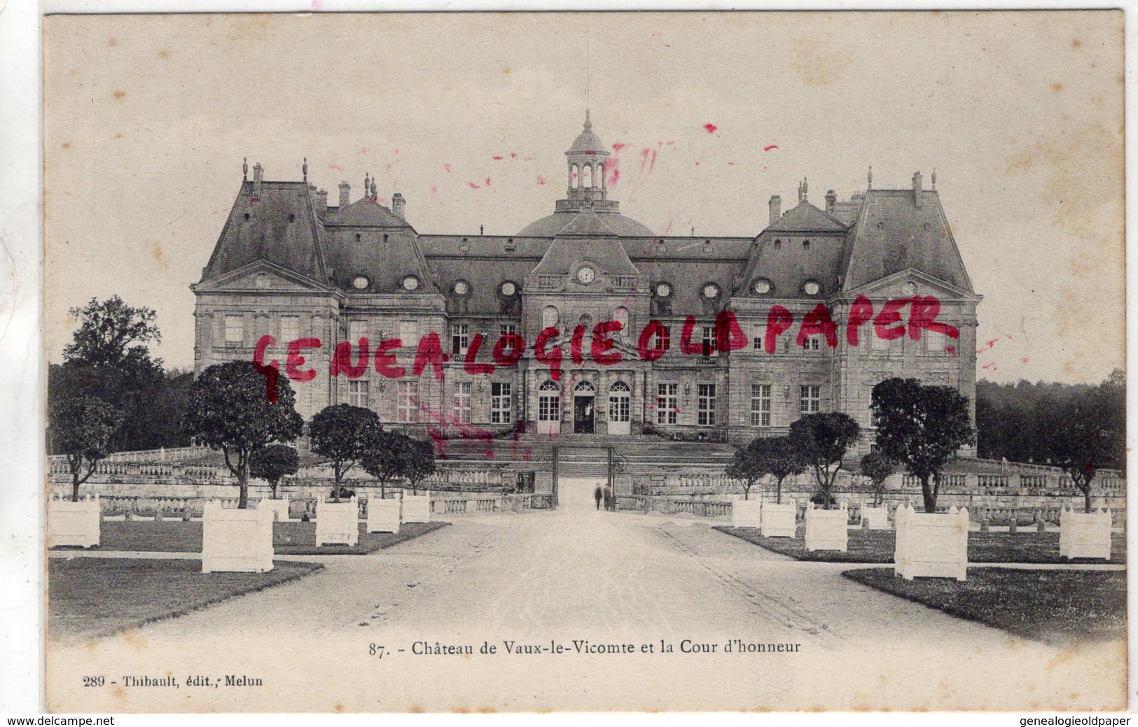 77-  VAUX LE VICOMTE - CHATEAU  LA COUR D' HONNEUR - Vaux Le Vicomte