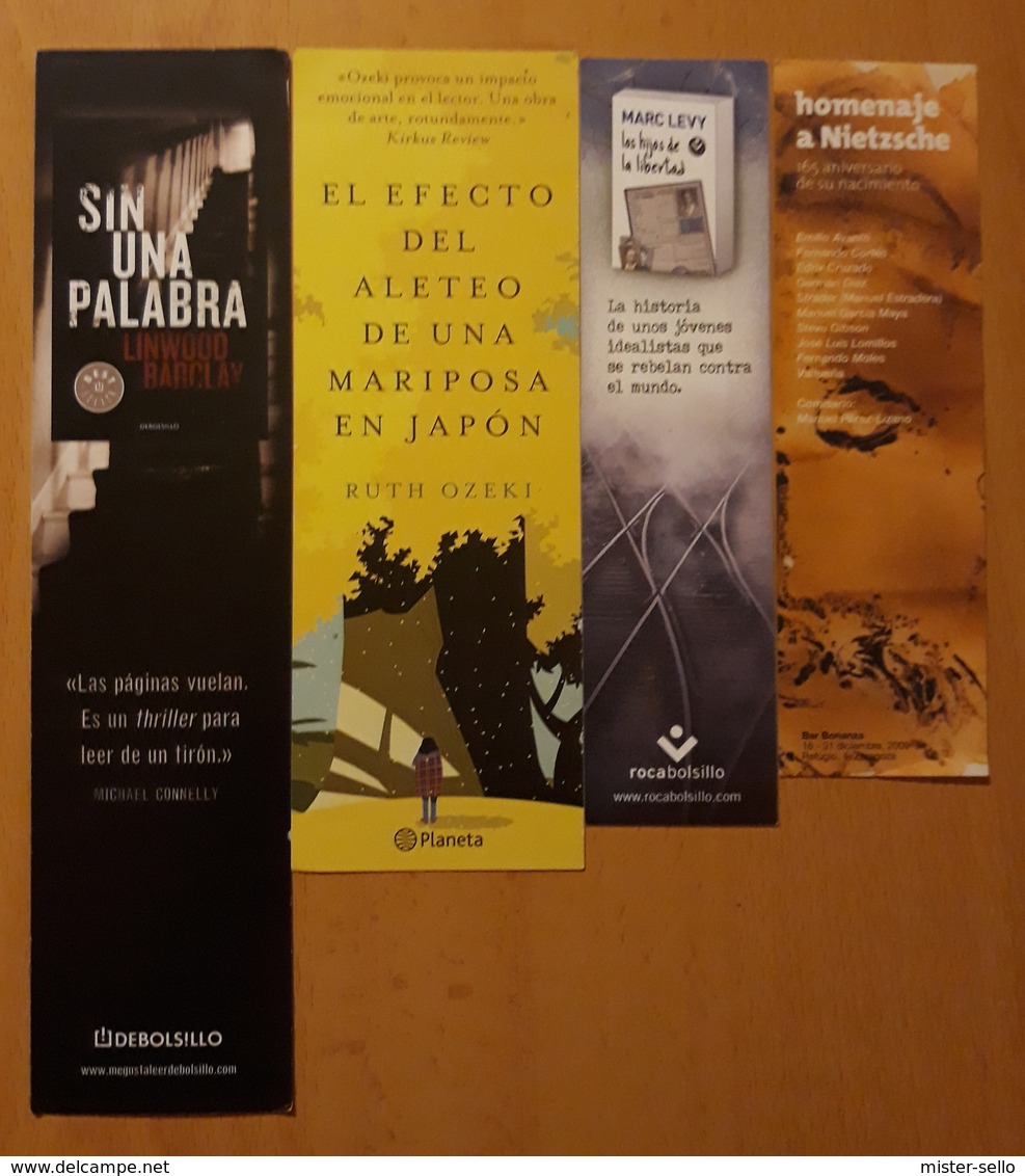 LOTE DE 4 MARCAPAGINAS. - Bookmarks