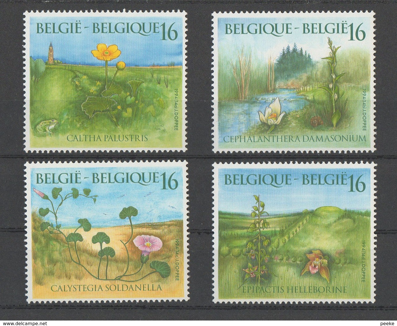 België Nrs. 2572/75 Xx  -  Planten   (zegels Uit Boekje B25)   -   Postfris - Nuevos