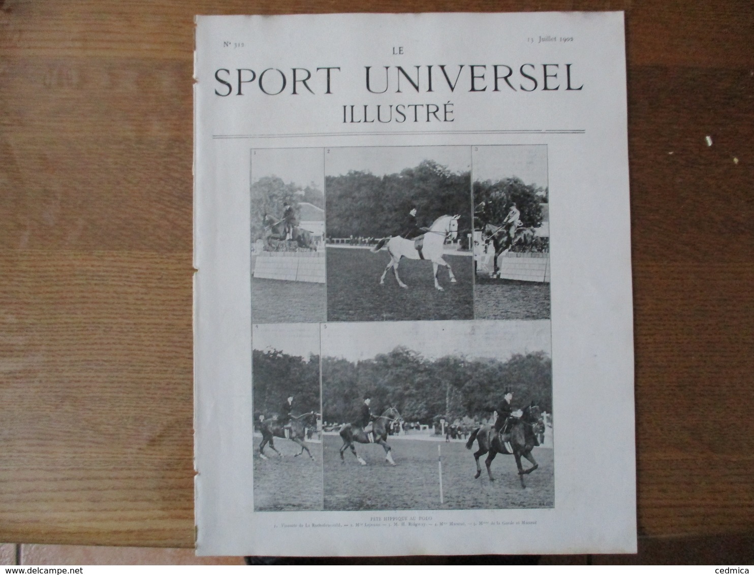 LE SPORT UNIVERSEL ILLUSTRE N°312 13 JUILLET 1902 FÊTE MILITAIRE AU 14e HUSSARDS,CONCOURS HIPPIQUE DE BARCELONE,ESCRIME - 1900 - 1949