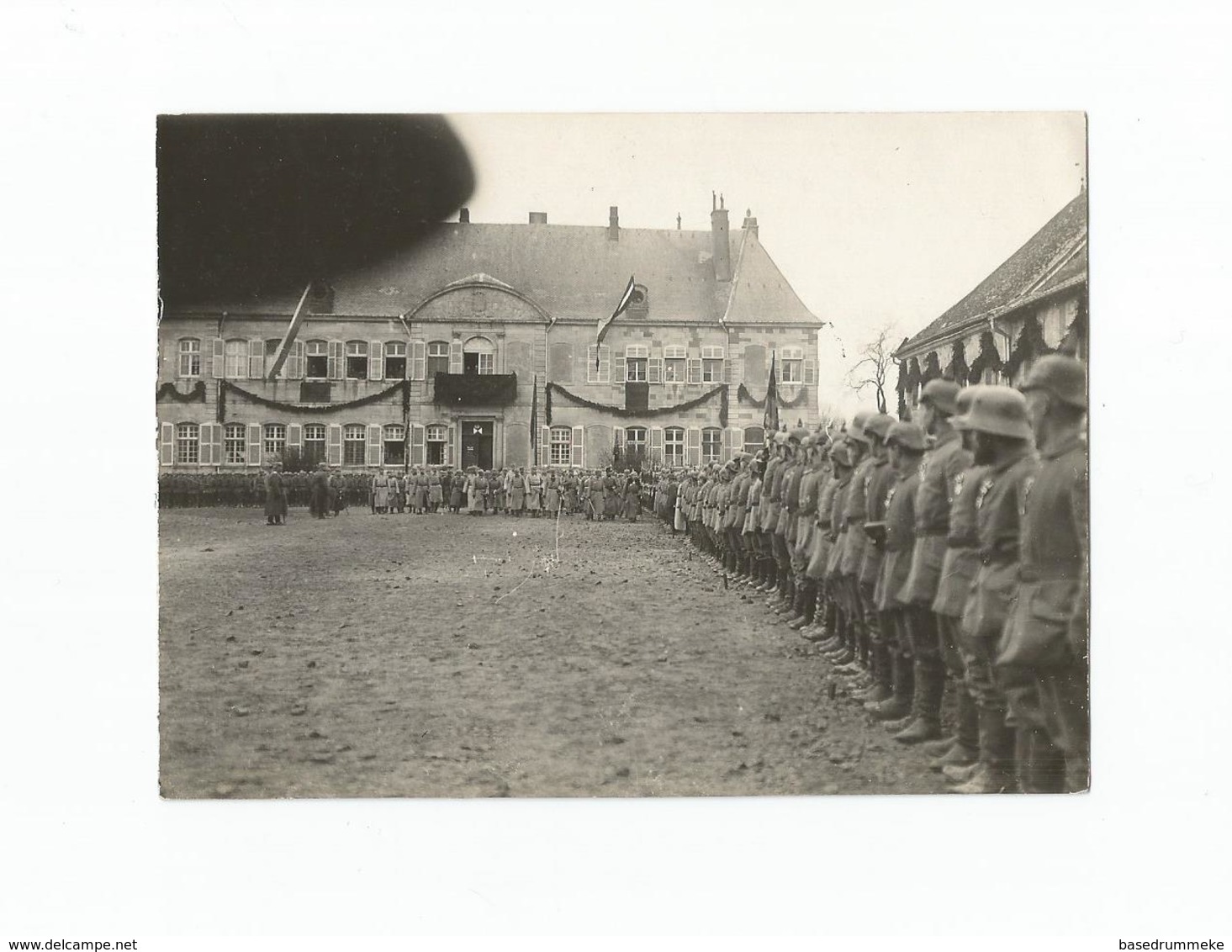Photo Authentique Château Saint-Benoît - Militaires Allemandes (1916). - Vigneulles Les Hattonchatel